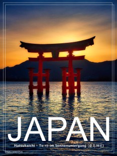 Hatsukaichi – To rii im Sonnenuntergang (厳島神社)